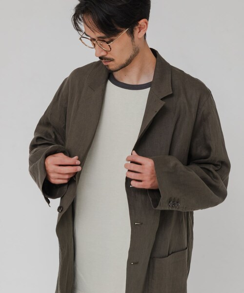 URBAN RESEARCH(アーバンリサーチ)の「『別注』CHEMISE D'ADAM×URBAN RESEARCH SHIRTS JACKET SINGLE(テーラードジャケット・メンズ・BLACK/BLUE/BROWN・38/40/42)」の12枚目の写真