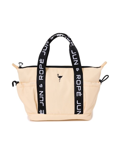 ROPE'（ロペ）の「ロゴテープカートバッグ（トートバッグ・レディース・ブラック/ベージュ・F）」の8枚目の写真