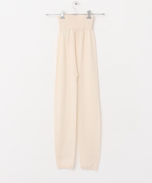 かぐれ（カグレ）の「オーガニックコットンニットレギンス（レギンス/スパッツ・レディース・IVORY/CHARCOAL・FREE/Free）」の6枚目の写真