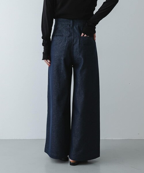 SENSE OF PLACE by URBAN RESEARCH(センスオブプレイスバイアーバンリサーチ)の「デニムライクスラックス(デニムパンツ・レディース・ONE WASH/BLACK/L.INDIGO・S/M)」の22枚目の写真