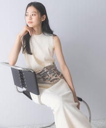 URBAN RESEARCH ROSSO WOMEN | ストレートロングニットドレス(ワンピース)