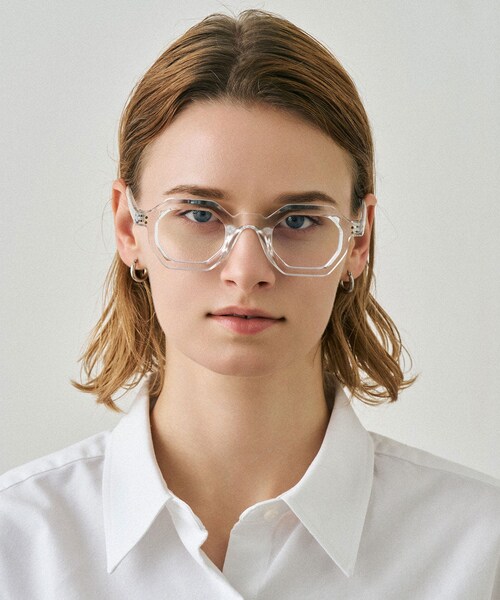 SENSE OF PLACE by URBAN RESEARCH（センスオブプレイスバイアーバンリサーチ）の「NUEF　nuef0132（メガネ・レディース・CLEAR/BRN×CLEAR・One）」の12枚目の写真