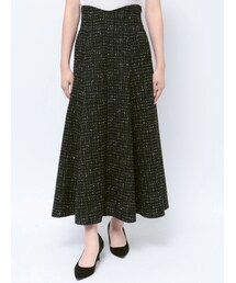 MERCURYDUO | ツイードハイウエストコルセットスカート(スカート)
