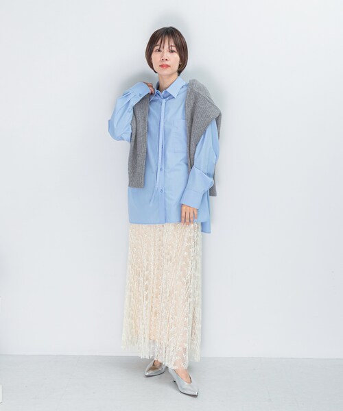 URBAN RESEARCH ROSSO（アーバンリサーチロッソ）の「マルチウェイデザインシャツ（シャツ/ブラウス・レディース・OFF/SAX・FREE）」の13枚目の写真