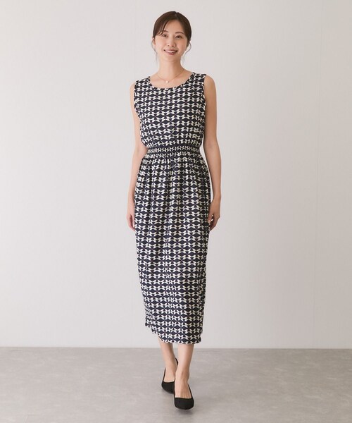 Jayro（ジャイロ）の「アソート柄シャーリングワンピース（ワンピース・レディース・ブラック系/グリーン/ネイビー系・38）」の20枚目の写真