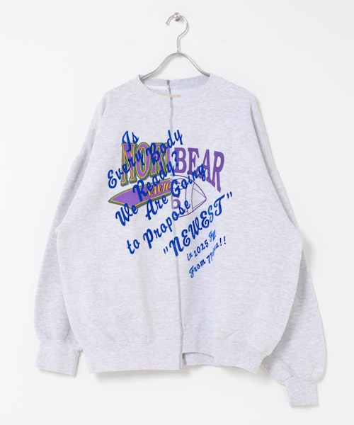 THE GOODLAND MARKET（ザグッドランドマーケット）の「77circa　make original frocky print reversible top（スウェット・レディース・gray1/gray2/gray3/gray4/gray5/gray6/navy1/navy2/navy3/navy4/navy5/navy6・one）」の9枚目の写真