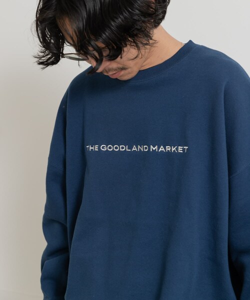 THE GOODLAND MARKET（ザグッドランドマーケット）の「ザ グッドランド マーケット　THE GOODLAND LOGO SWEAT（スウェット・メンズ・D.BLUE/WHITE・M/L/XL）」の15枚目の写真