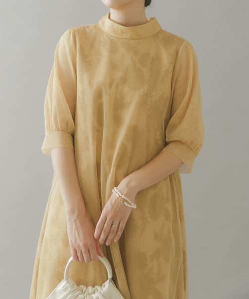 URBAN RESEARCH ROSSO（アーバンリサーチロッソ）の「kaene　チュールレースAラインドレス（ワンピース・レディース・yellow/brown・FREE）」の19枚目の写真