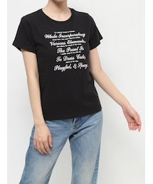 jouetie | ラインストーンフィットTシャツ(Tシャツ/カットソー)