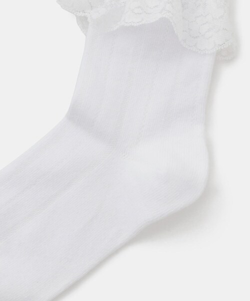 ROPE' PICNIC（ロペピクニック）の「【KIDS/キッズ】レースショートソックス（ソックス/靴下・キッズ・ホワイト・M/S）」の17枚目の写真
