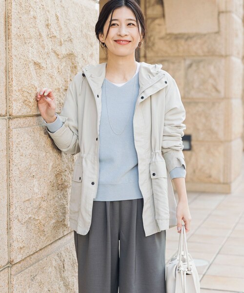 URBAN RESEARCH DOORS（アーバンリサーチドアーズ）の「『WEB/一部店舗限定カラー』ナイロンマウンテンパーカー（マウンテンパーカー・レディース・L.BEIGE/LIME/NAVY/BLACK・S/M）」の22枚目の写真