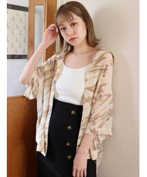 MURUA | ハーフスリーブシアーシャツ(シャツ/ブラウス)