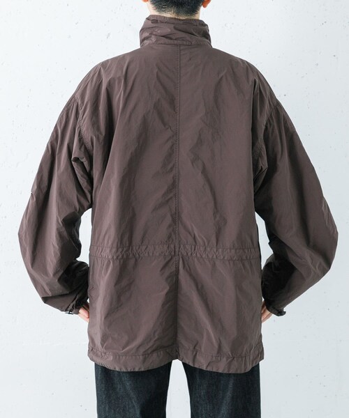 URBAN RESEARCH（アーバンリサーチ）の「ATON　AIR WEATHER SHORT MODS（モッズコート・メンズ・BLACK/BROWN・4/6）」の7枚目の写真