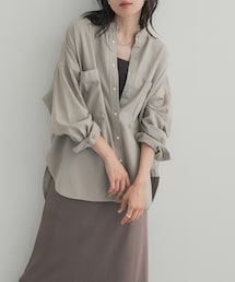 URBAN RESEARCH DOORS | デニムバンドカラーシャツ(シャツ/ブラウス)