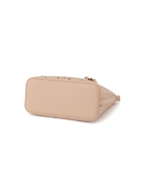 ROPE' PICNIC(ロペピクニック)の「フルーレットパンチングレースミニショルダーバッグ/2WAY(ショルダーバッグ・レディース・オフホワイト/ブラウン/ベージュ系・F)」の10枚目の写真