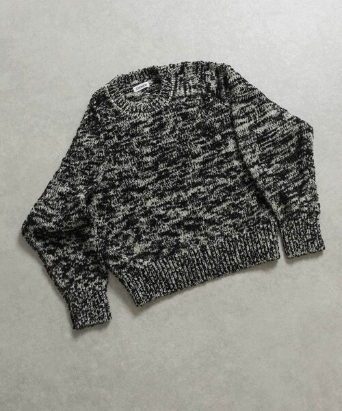 米富繊維　W/C MELANGE KNIT PULLOVER-1