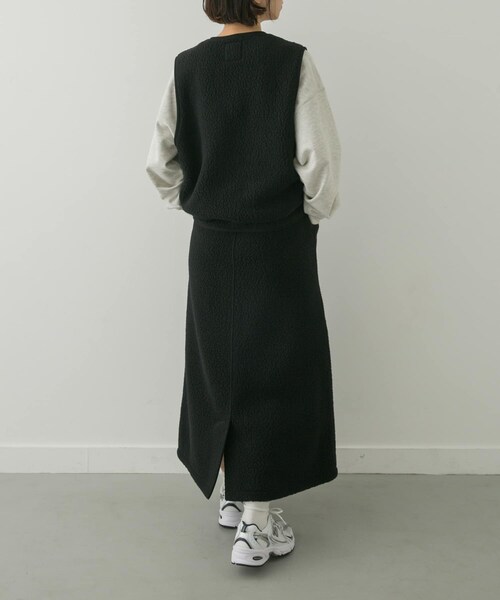 URBAN RESEARCH DOORS(アーバンリサーチドアーズ)の「『別注』Snow Peak Apparel×DOORS ThermalBoa FleeceVest(ベスト・レディース・グレー/ブラック・FREE)」の15枚目の写真
