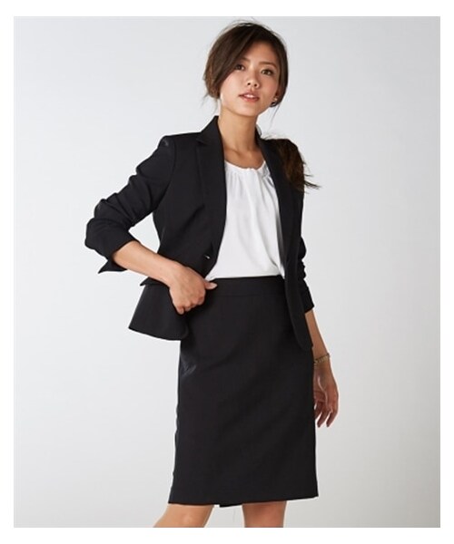 黒のスカートスーツ 楽天市場】【洋服の青山】タイトスカート レディース スーツ