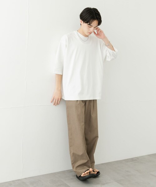 SENSE OF PLACE by URBAN RESEARCH(センスオブプレイスバイアーバンリサーチ)の「『ユニセックス』エクストラルーズアソートTシャツ(Tシャツ/カットソー・メンズ・WHITE/BLACK/WHT×BLK/BLK×WHT・M/L)」の13枚目の写真