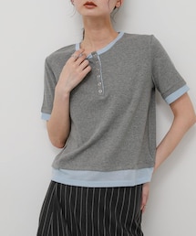 SENSE OF PLACE by URBAN RESEARCH | ヘンリーネックレイヤードトップ(半袖)(Tシャツ/カットソー)