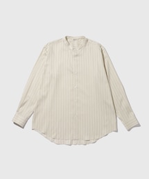 ADAM ET ROPE' | 【AURALEE/オーラリー】COTTON SILK STRIPE STAND COLLAR SHIRT(シャツ/ブラウス)