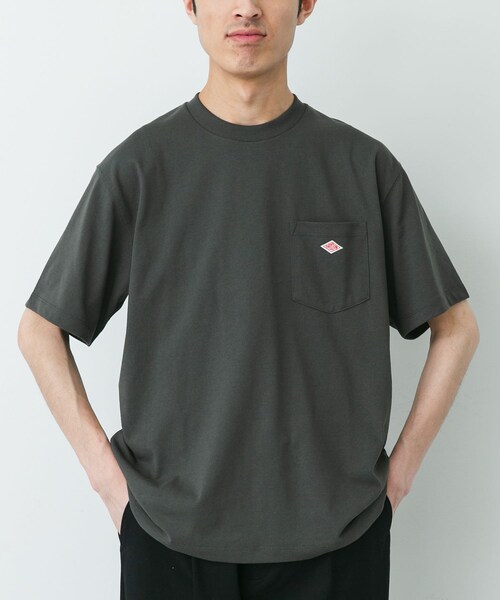 URBAN RESEARCH DOORS(アーバンリサーチドアーズ)の「DANTON POCKET T-SHIRTS(Tシャツ/カットソー・メンズ・COAL GREY/BROWN/GREIGE/DK PURPLE・M/L/XL)」の5枚目の写真