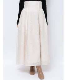 LAGUNAMOON | ジャガードタックフレアスカート(スカート)