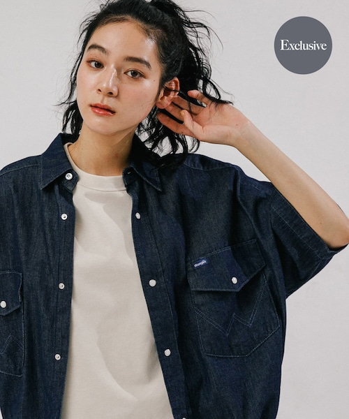EKAL(エカル)の「『別注』Wrangler×EKAL ライトデニムワークシャツ(シャツ/ブラウス・レディース・USED/O.W・Free)」の2枚目の写真
