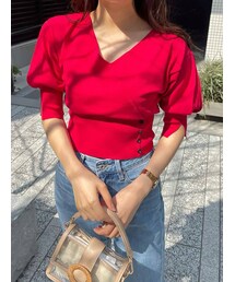 MERCURYDUO | カシュクールコンパクトニット(ニット/セーター)