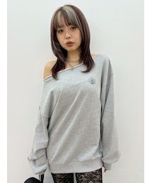 EVRIS | ワンショルダースウェットトップス(スウェット)