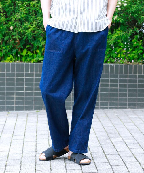 URBAN RESEARCH Sonny Label（アーバンリサーチサニーレーベル）の「接触冷感デニムイージーパンツ（デニムパンツ・メンズ・ブラック/インディゴ/ライトインディゴ・M/L）」の3枚目の写真