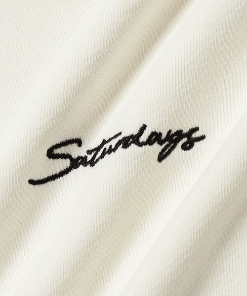 Saturdays NYC(サタデーズ ニューヨークシティ )の「Bowery Script Embroidered Crew(スウェット・メンズ・ブラック/オフホワイト・L/M/S/XL/XS)」の16枚目の写真