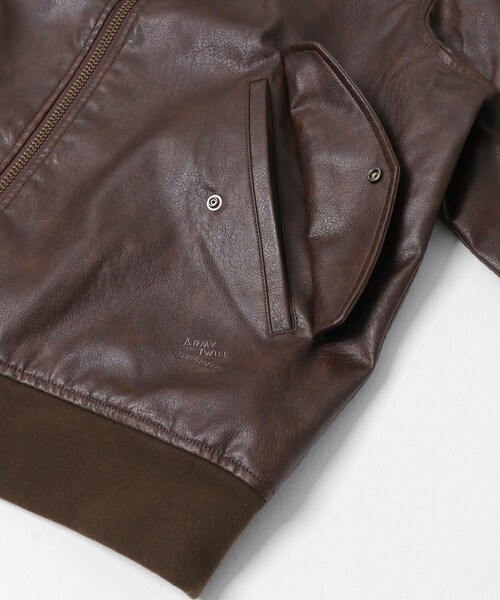 URBAN RESEARCH Sonny Label（アーバンリサーチサニーレーベル）の「ARMY TWILL　VeganLeatherBlouson（その他アウター・メンズ・BLACK/BROWN・M/L）」の17枚目の写真
