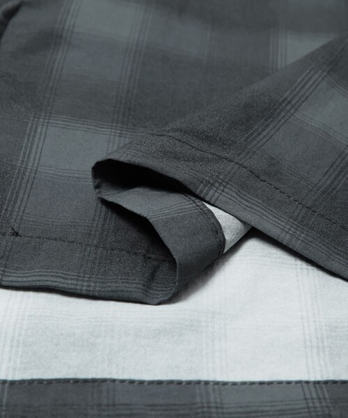 URBAN RESEARCH（アーバンリサーチ）の「CITY COUNTRY CITY　TASLAN NYLON CHECK SHIRT（シャツ/ブラウス・メンズ・BLACK/RED・L/XL）」の8枚目の写真