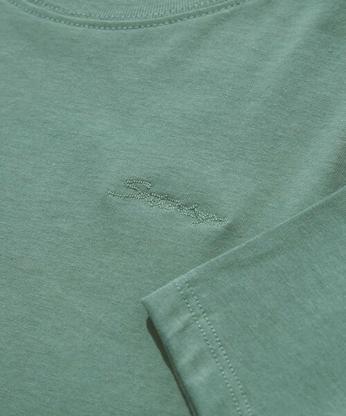 Saturdays NYC（サタデーズ ニューヨークシティ ）の「Script Standard SS Tee（Tシャツ/カットソー・レディース・グリーン/クリーム・L/M）」の21枚目の写真