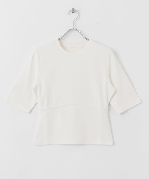 SENSE OF PLACE by URBAN RESEARCH（センスオブプレイスバイアーバンリサーチ）の「ウエストリブコンパクトトップ（Tシャツ/カットソー・レディース・L.GRAY/IVORY/BLACK/RED・one）」の18枚目の写真