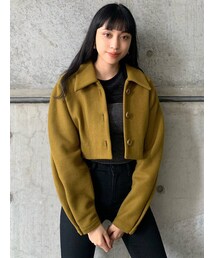 EMODA | ビッグカラーショートジャケット(その他アウター)