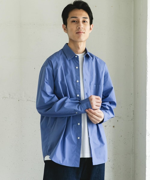 URBAN RESEARCH DOORS（アーバンリサーチドアーズ）の「TCブロードレギュラーカラーロングスリーブシャツ（シャツ/ブラウス・メンズ・BLUE/CHECK/STRIPE・M/L）」の8枚目の写真