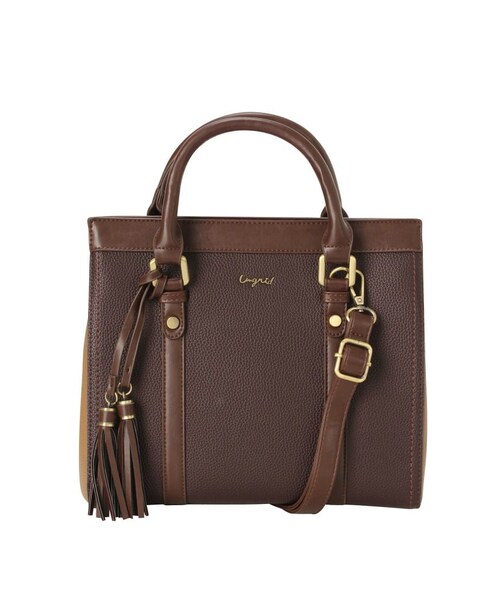 RUNWAY channel SELECTION（ランウェイチャンネルセレクション）の「【Ungrid】配色マグネットハンドバッグ（ハンドバッグ・レディース・グレー/ブラック/オレンジ/カーキ/ダークブラウン・F）」の9枚目の写真