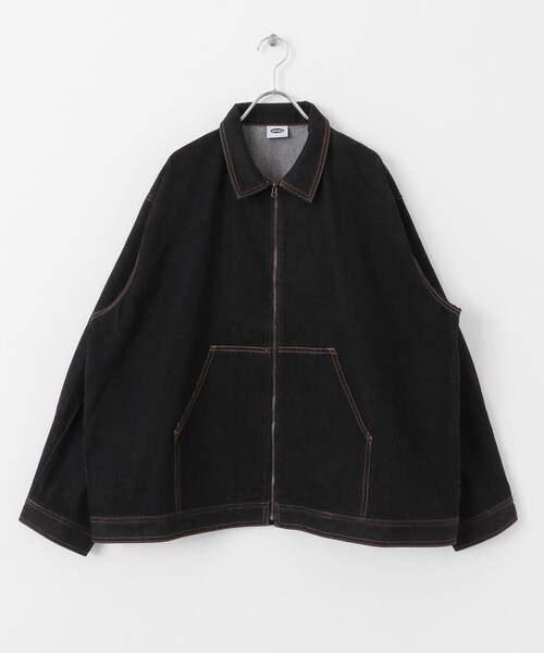 SENSE OF PLACE by URBAN RESEARCH（センスオブプレイスバイアーバンリサーチ）の「ddp　DENIM ZIP BLOUSON（デニムジャケット・メンズ・BLACK/INDIGO・M/L）」の4枚目の写真