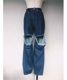 【美品】PAMEO POSE パメオ ポーズ　デニム切り替えコート PAMEO POSE（パメオポーズ）の「Lovers Denim Jacket（デニム