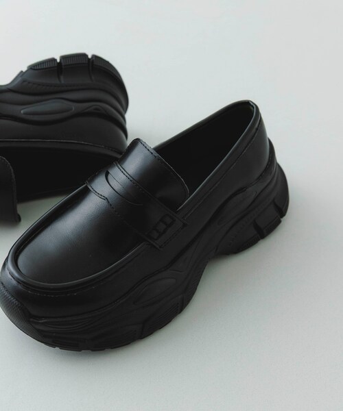 RODE SKO（ロデスコ）の「ボリュームソールローファー（ローファー・レディース・BLACK/DARK BROWN/BEIGE・36/37/38/39）」の5枚目の写真