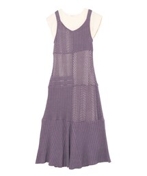 LAGUNAMOON | パッチワークニットワンピース(ワンピース)