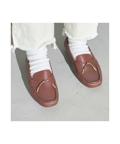 ing（イング）の「イング ing リボンモチーフモカシューズ （ドレスシューズ・レディース・BL/NV/OG/CL/BR・225/22.5cm/230/23cm/235/23.5cm/240/24cm/245/24.5cm/250/25cm）」の15枚目の写真