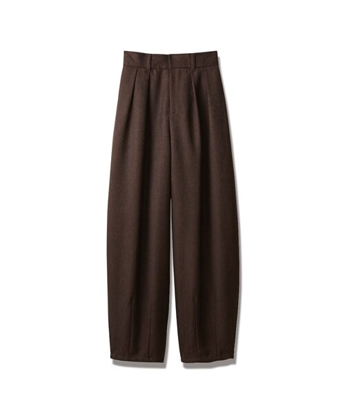 nissen（ニッセン）の「【Soiunique】ツイード素材スラックスカーブパンツ（スラックス・レディース・ブラウン/グレー・F）」の3枚目の写真