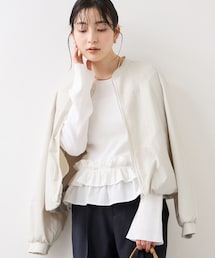 VIS | ボリュームバルーンブルゾン/UVケア・イージーケア(ブルゾン)