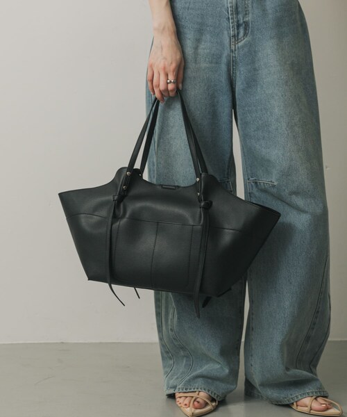 SENSE OF PLACE by URBAN RESEARCH（センスオブプレイスバイアーバンリサーチ）の「アウトポケットトートバッグ（トートバッグ・レディース・BEIGE/BLACK/IVORY・one）」の14枚目の写真