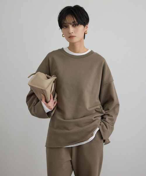 ADAM ET ROPE'(アダムエロペ)の「【W S(ドゥーブル)】ナチュラルレザーロングハンドルバッグ(ハンドバッグ・レディース・ブラック/ベージュ・F)」の11枚目の写真