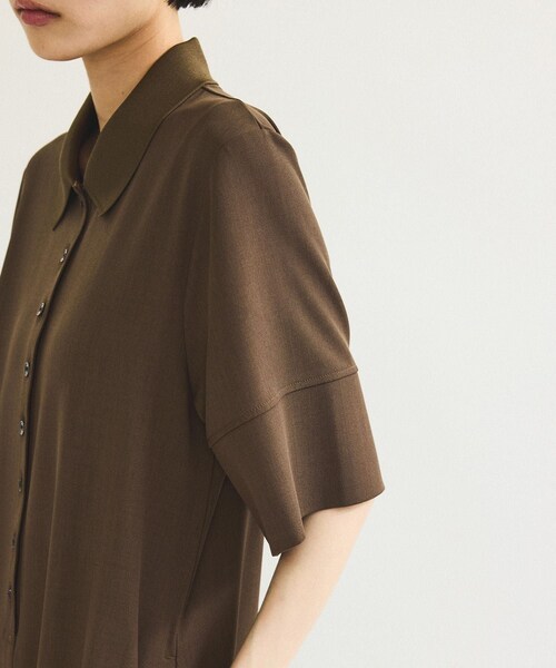 ADAM ET ROPE'（アダムエロペ）の「【WEB限定】・【定番】ポロシャツオールインワン（つなぎ/オールインワン・レディース・ブラック/ダークブラウン/ネイビー・36/38）」の21枚目の写真