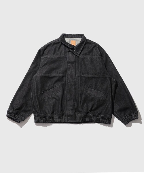 ADAM ET ROPE'(アダムエロペ)の「13oz デニムボマーブルゾン / ADAM ET ROPE' JEANS(ブルゾン・メンズ・ブラック系/ネイビー・L/M)」の11枚目の写真